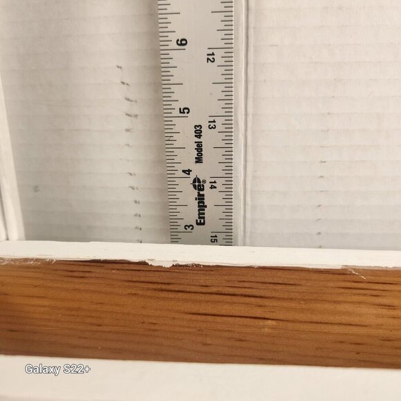 White Wooden Wall-Mounted Planter Frame With Rectangular Box For Indoor/Outdoor - Picture 10 of 14